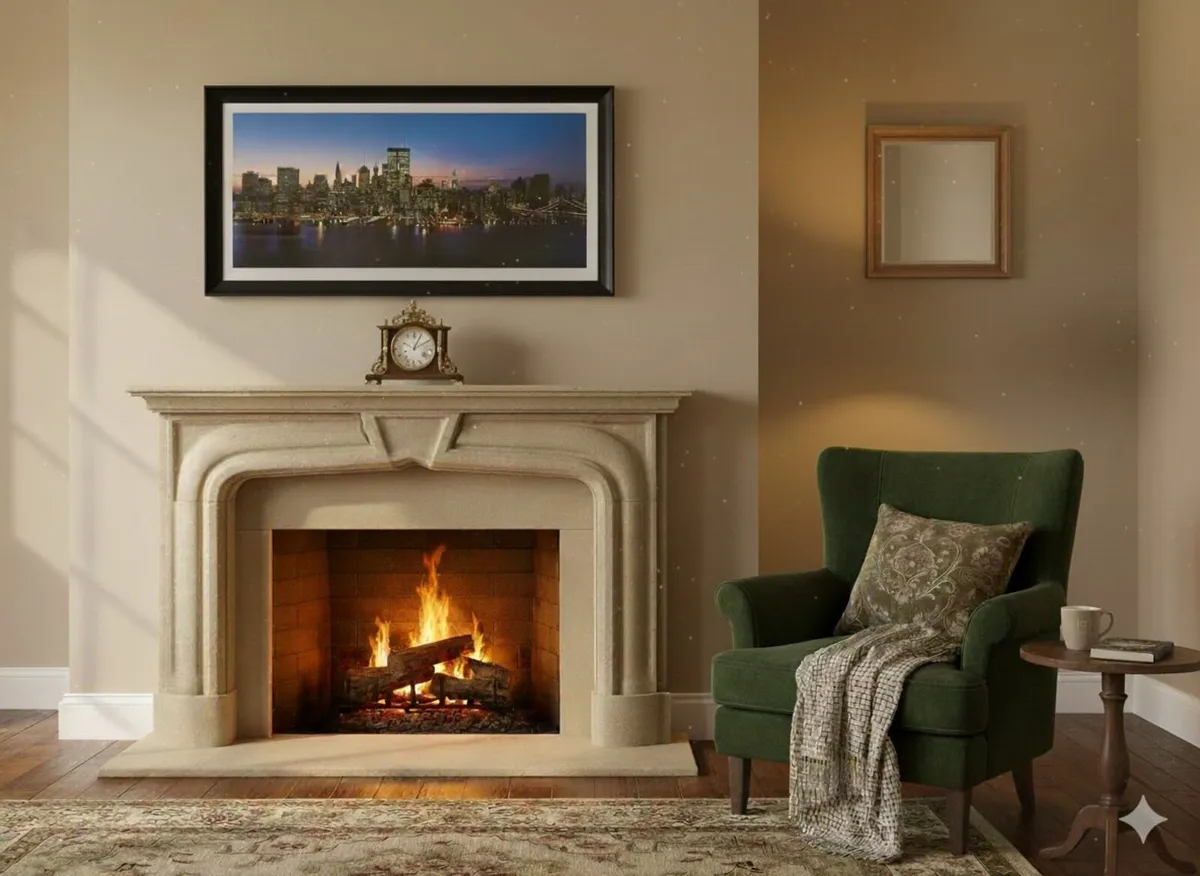 Framed New York City Skyline Wall Art - Image 2