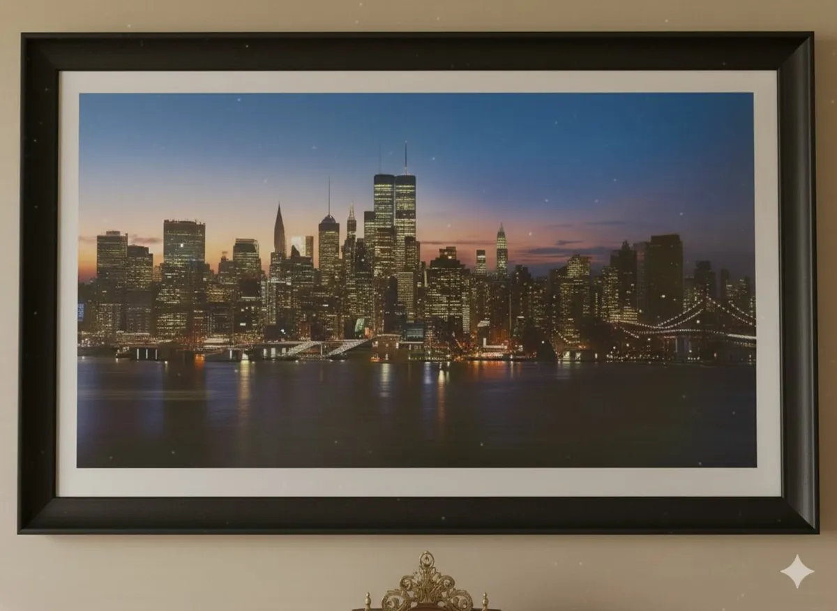 Framed New York City Skyline Wall Art - Image 3