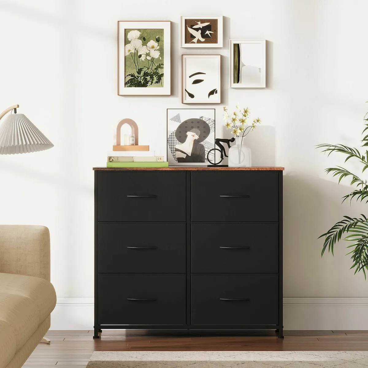 Chest of Drawers for Bedroom 6 Wide Storage Organi - Image 4