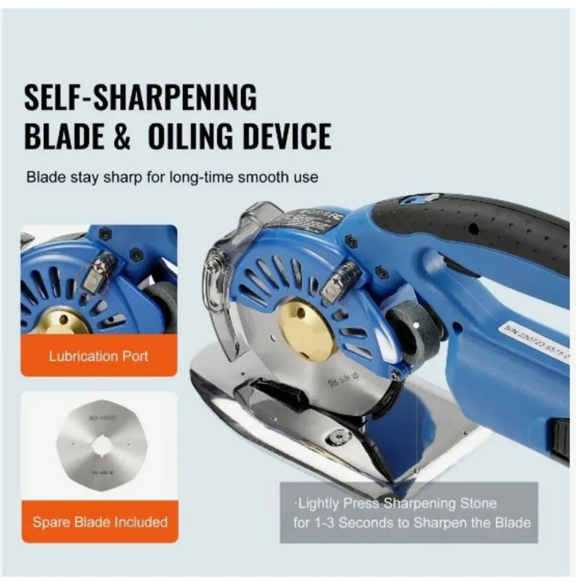 Fabric Cutter, 5-Speed Cordless Electric - Image 3