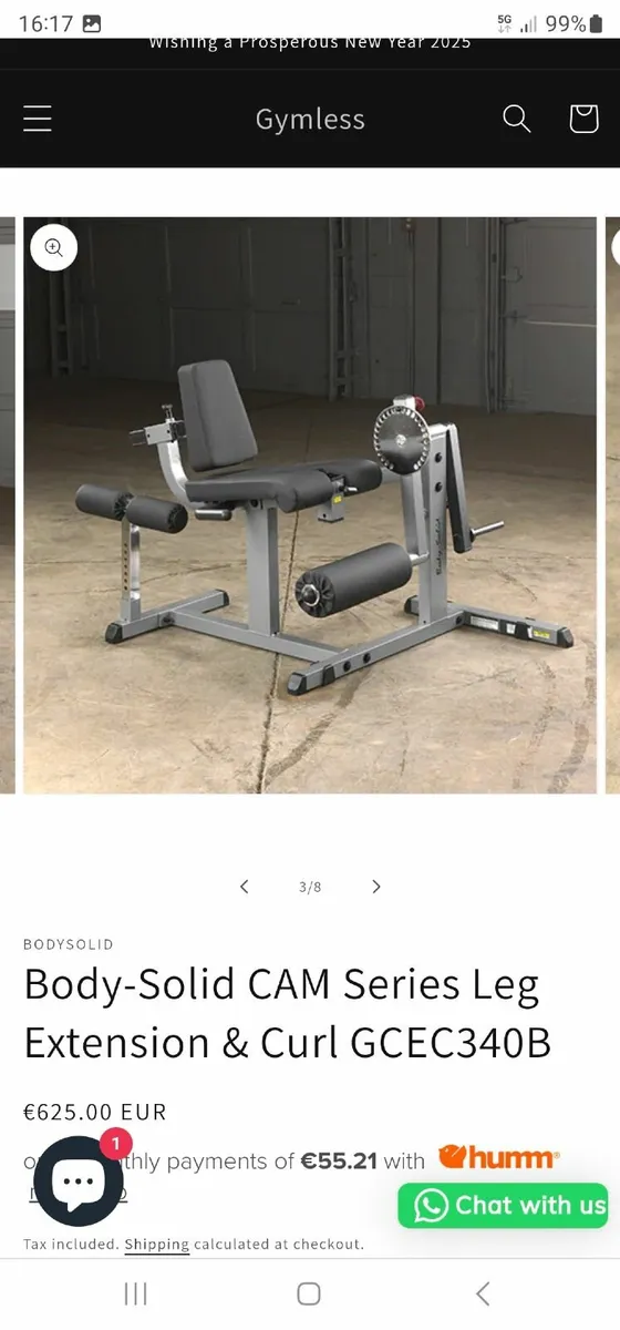 Body-Solid leg extension, leg curl machine - Image 3
