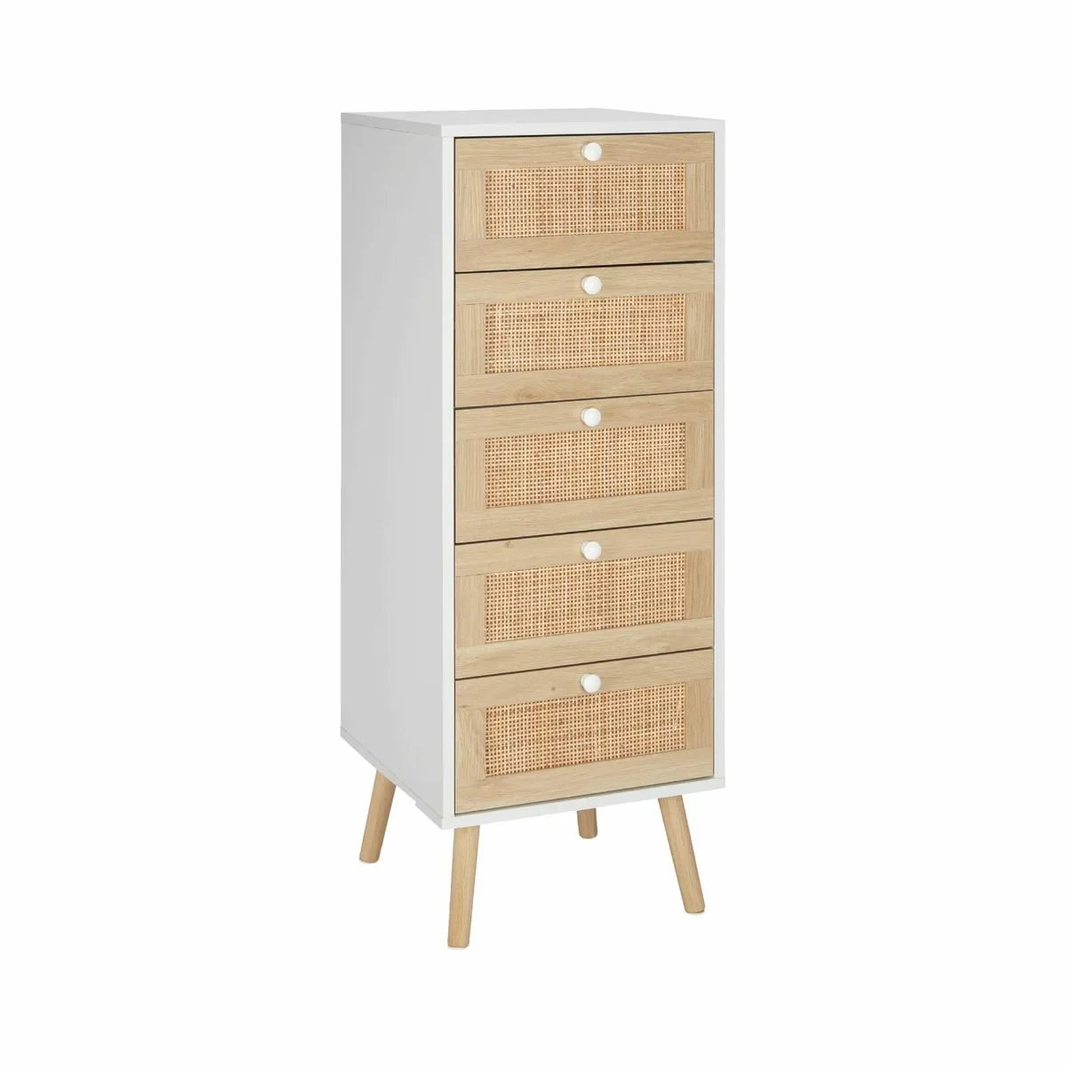 Rattan Chest of Drawers Bedroom 5 Hand Made Decora - Image 1