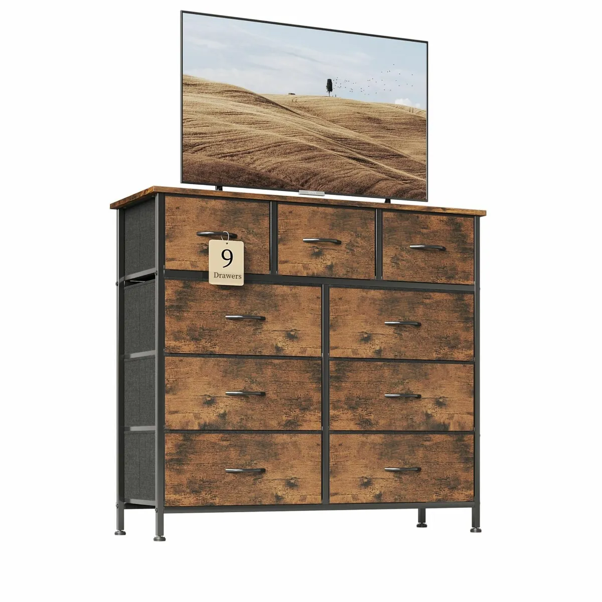 Chest of Drawer 9 Drawers Modern Bedroom Cabinte F - Image 1