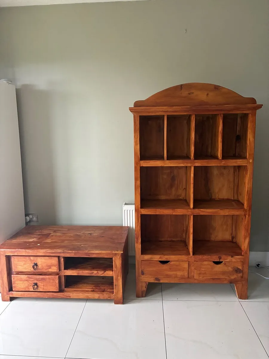 Bookcase and TV stand - Image 1