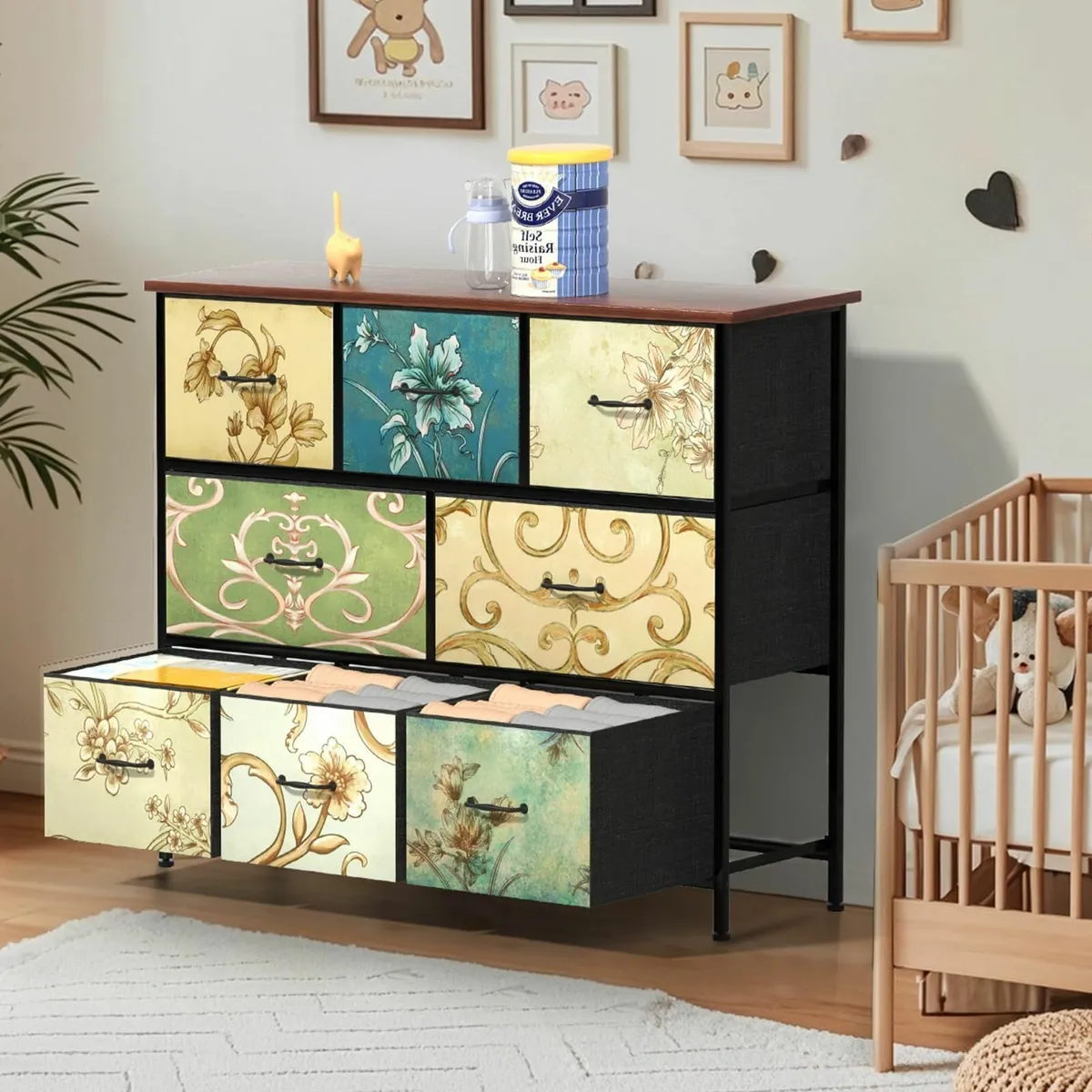 Chest of Drawers Bedroom Furniture 8 - Fabric Dres - Image 4