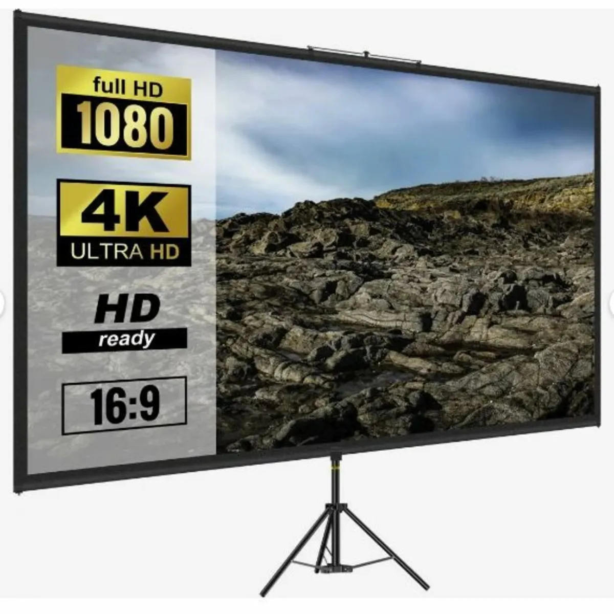 Tripod Projector Screen with Stand 90 inch - Image 1
