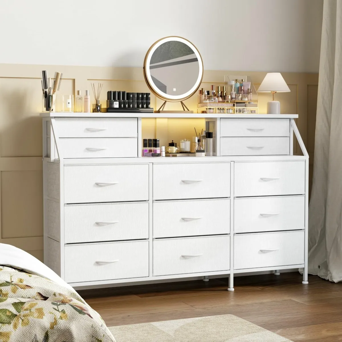 Dresser for Bedroom 13 Drawers 55” Wide Chest of F - Image 2