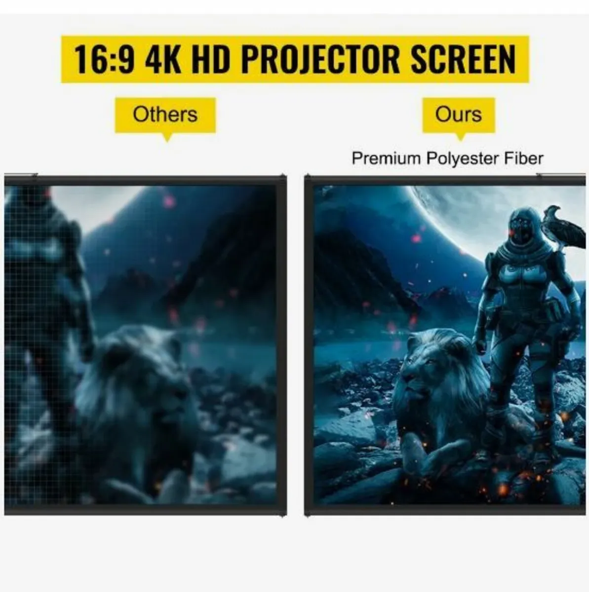 Tripod Projector Screen with Stand 90 inch - Image 3