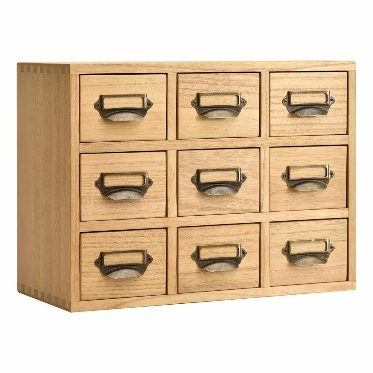 Wood Storage Drawer Units Desktop Organiser Chest - Image 1