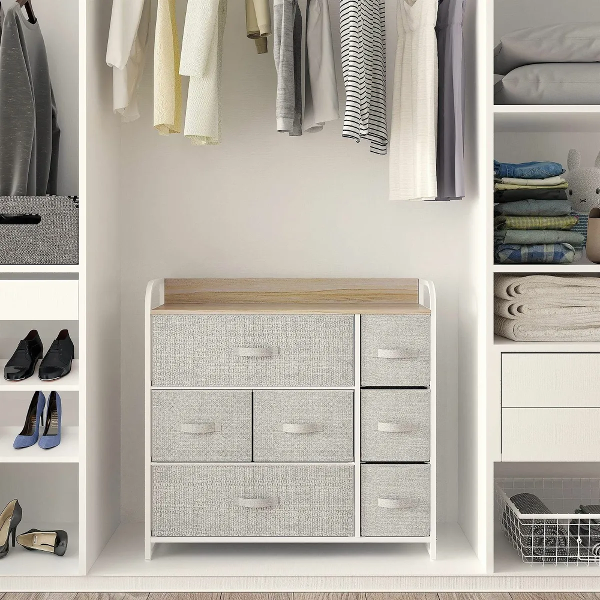 Chest of Drawers Non-Woven Fabric 7-Drawer Storage - Image 2
