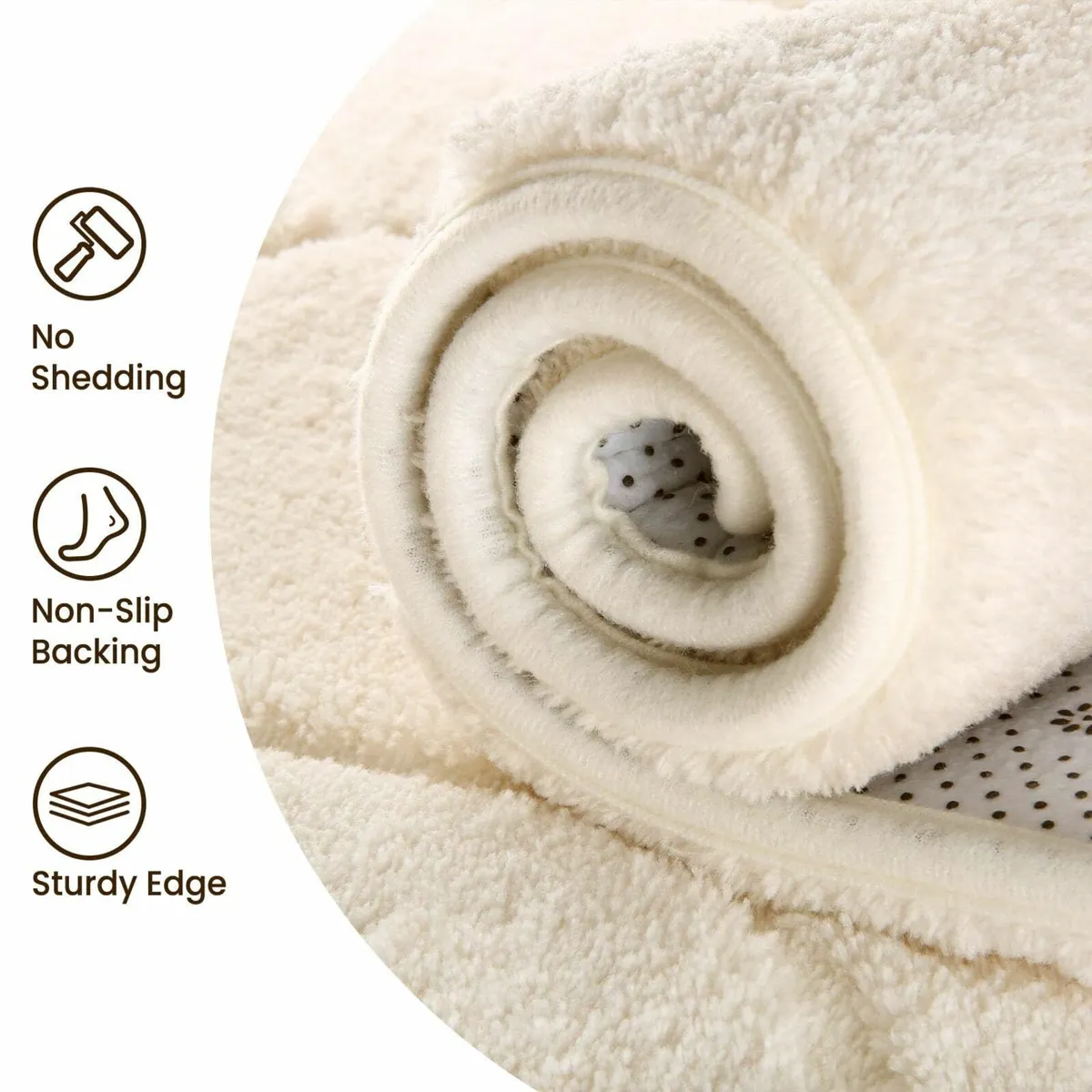 Rugs Living Room 160x2303D Cream Area for BedroomE - Image 4