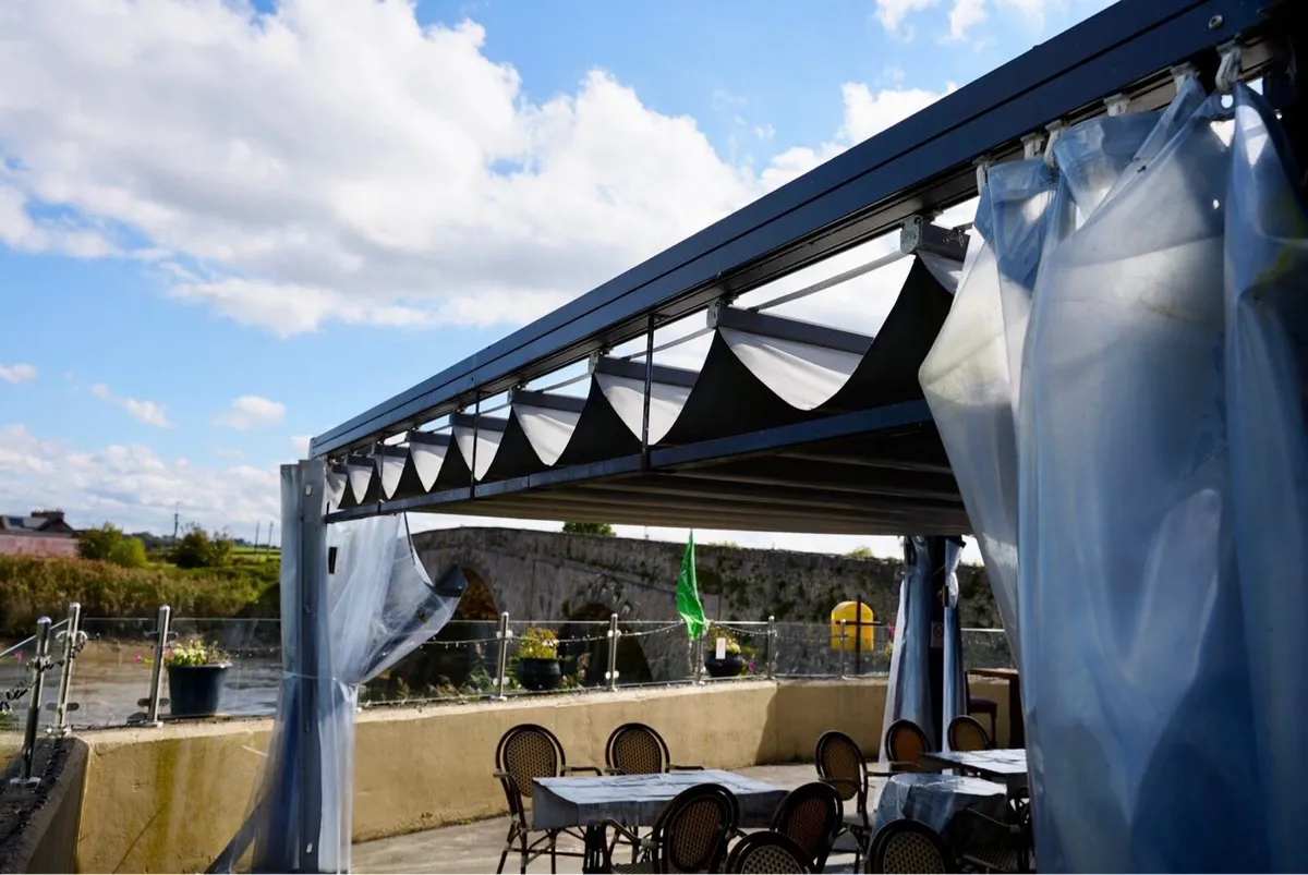 Pergola (Awning) with retractable roof and sides - Image 1