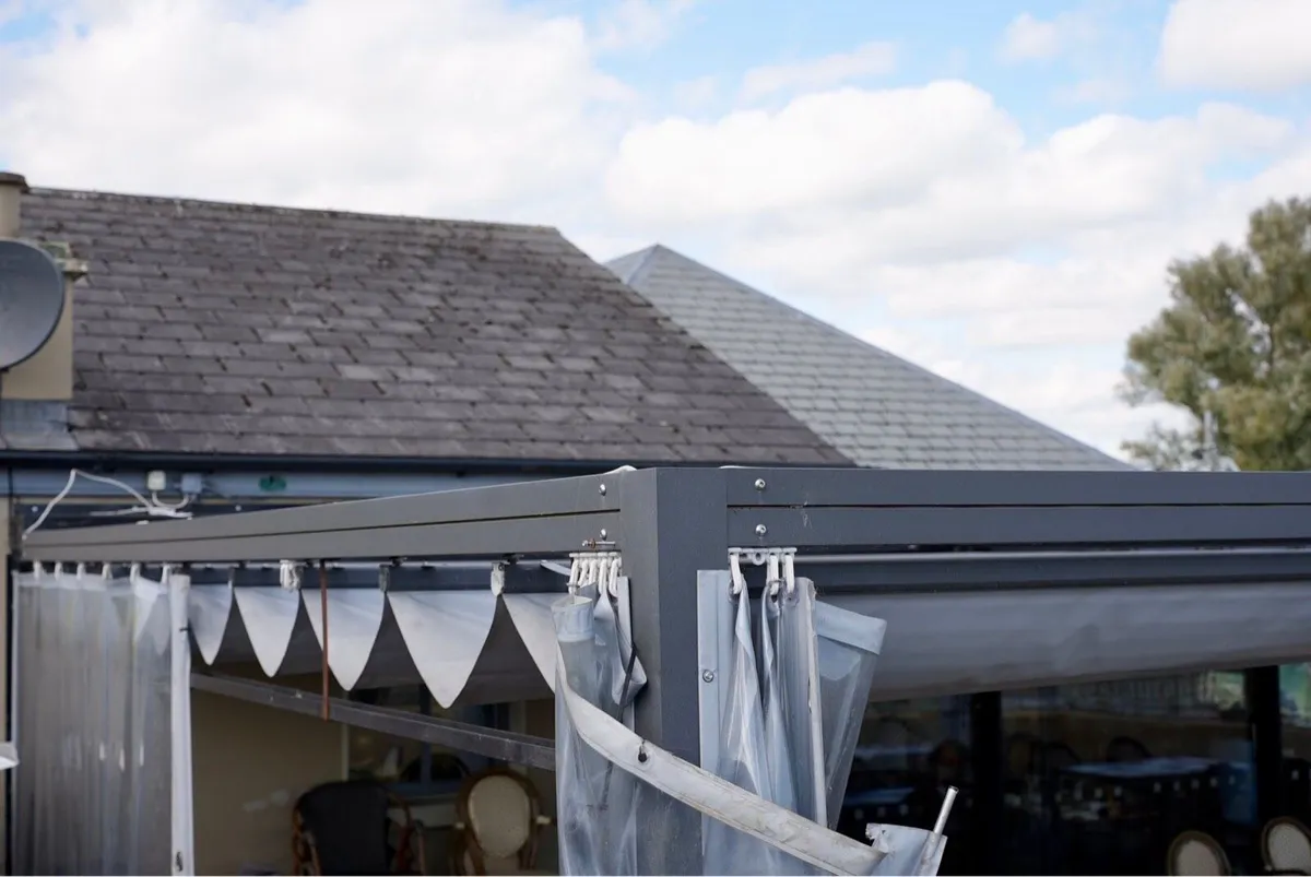 Pergola (Awning) with retractable roof and sides - Image 2