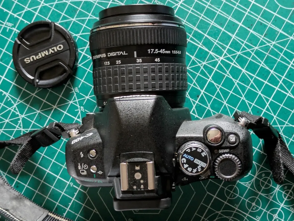 Olympus E-400 Kodak CCD🎨💥 sensor DSLR camera kit - Image 3