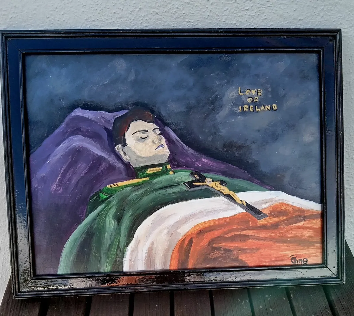 Original Painting  The Death of Michael Collins.