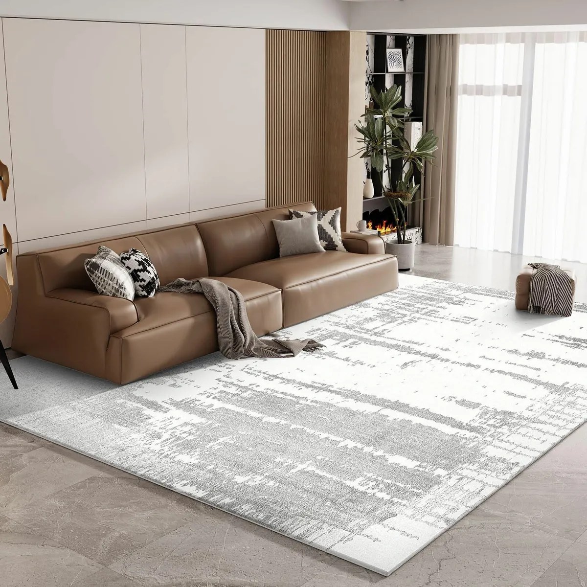 Modern Area Rug- Upgraded 10mm Thick Sponge for Ex - Image 1