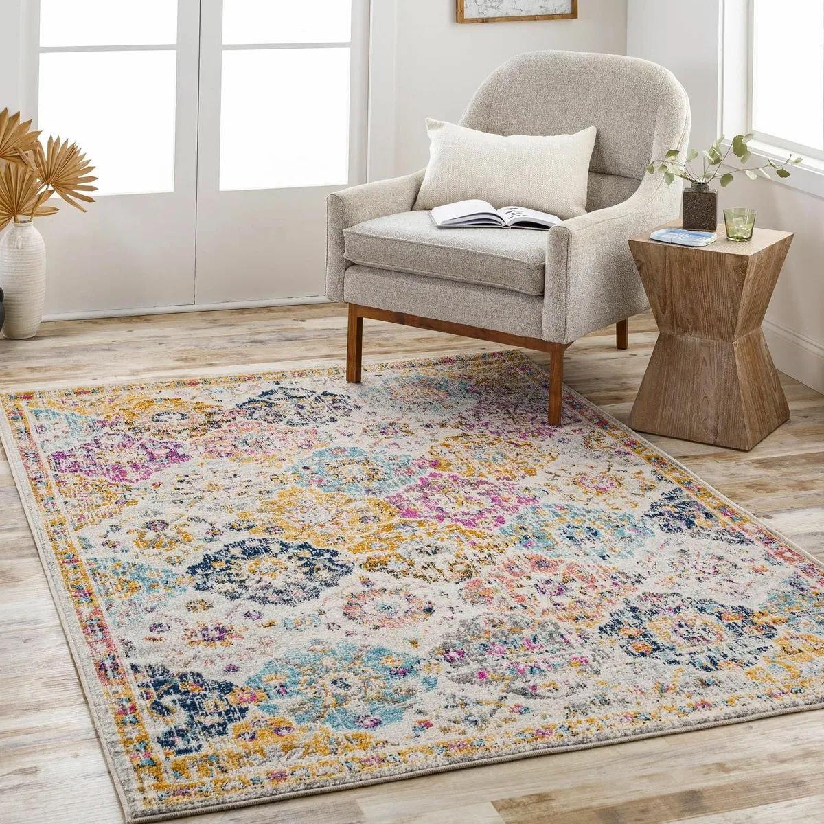Sicily Vintage Rug - Area Rugs Living Room 120x170 - Image 1