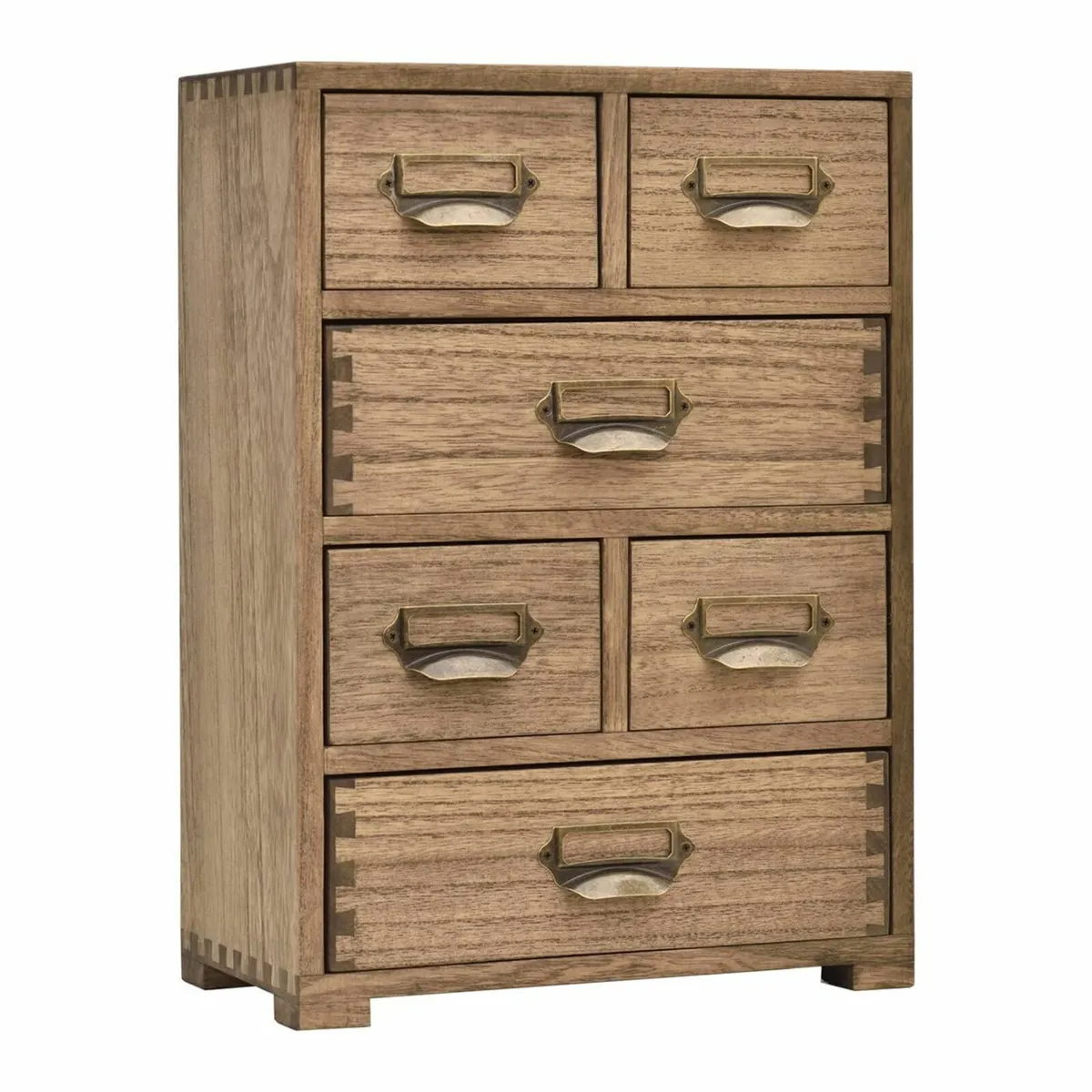 Wood Storage Drawer Units Desktop Organiser Mini C - Image 1