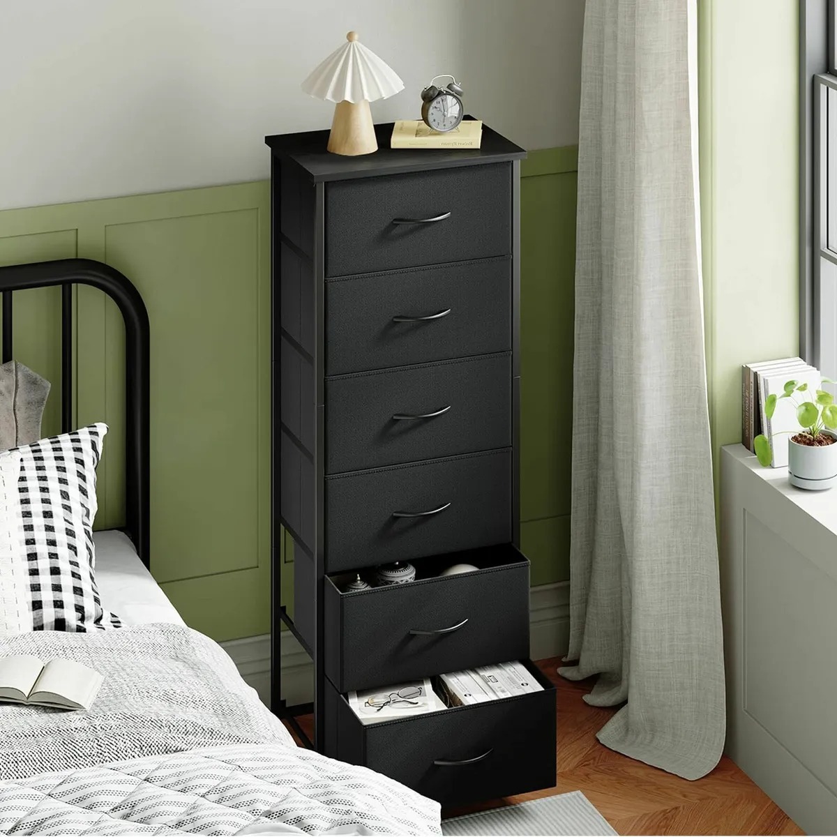 Tall Chest of Drawers for Bedroom 6 and Side Pocke - Image 2
