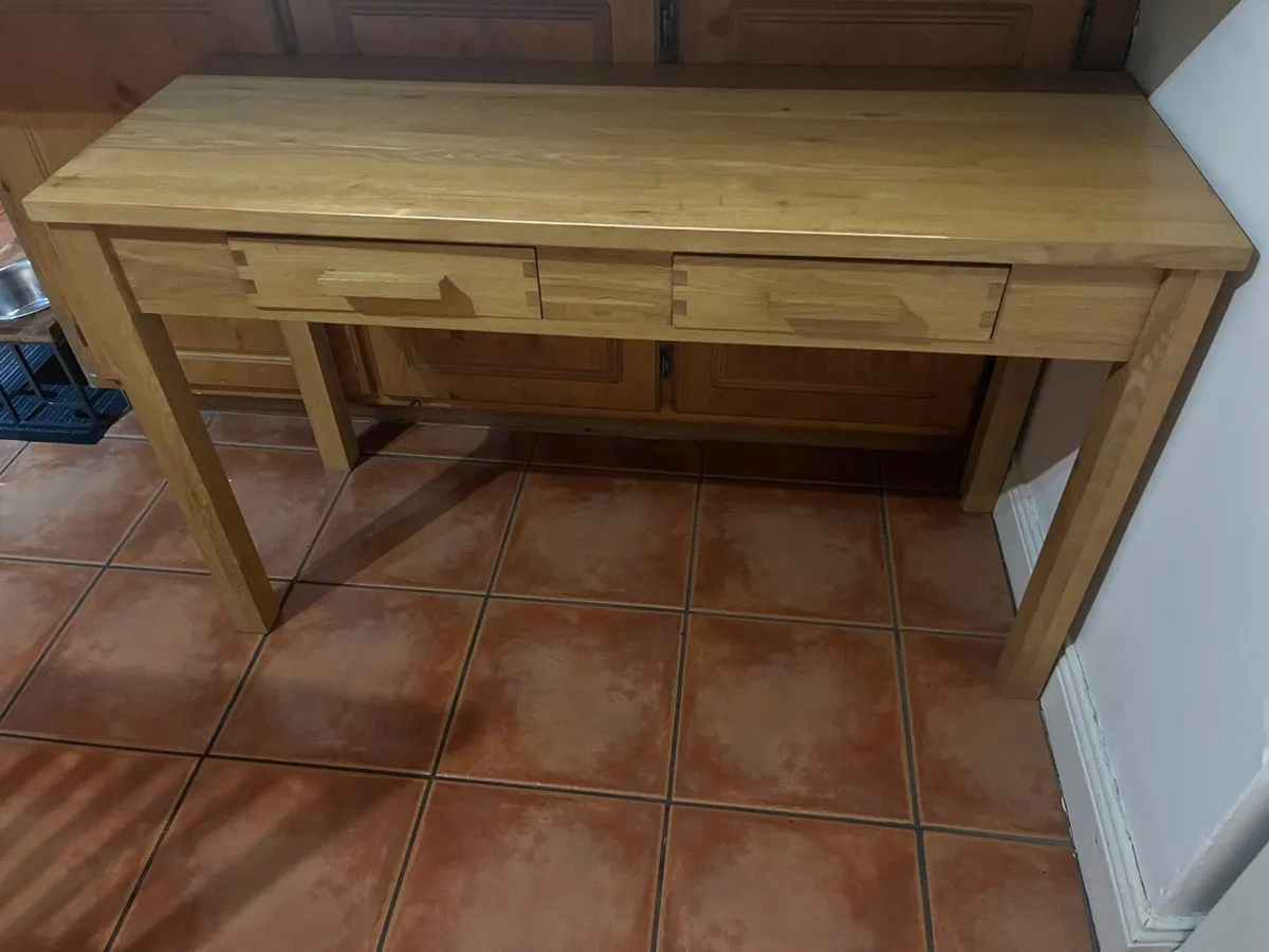 Solid Oak Table - Image 1