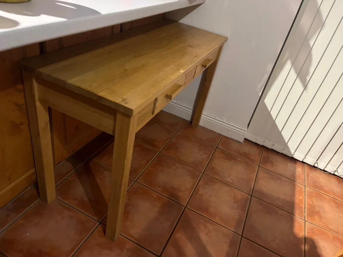 Solid Oak Table - Image 2