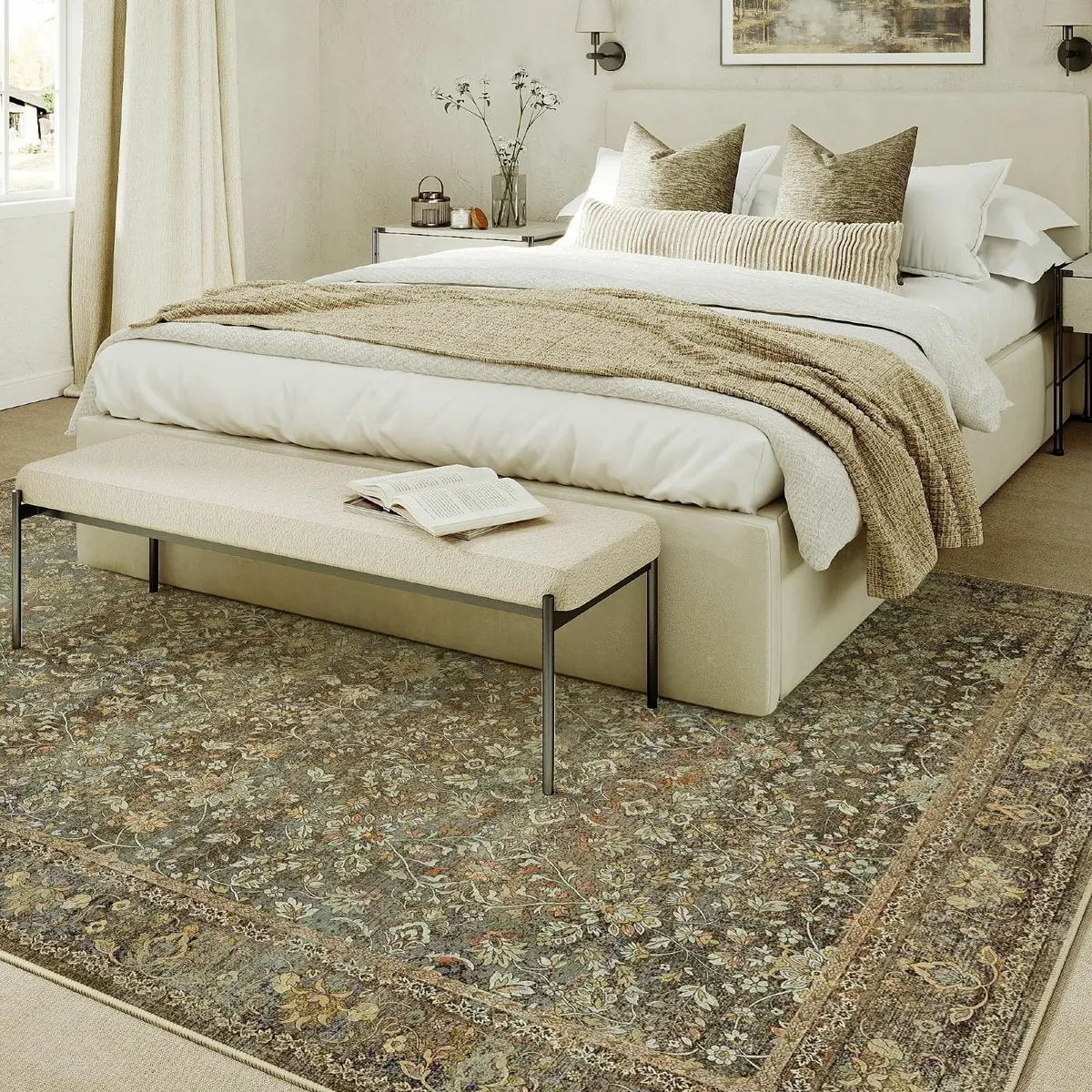 Vintage Rugs Living Room Large Area Rug 240x300cm - Image 3