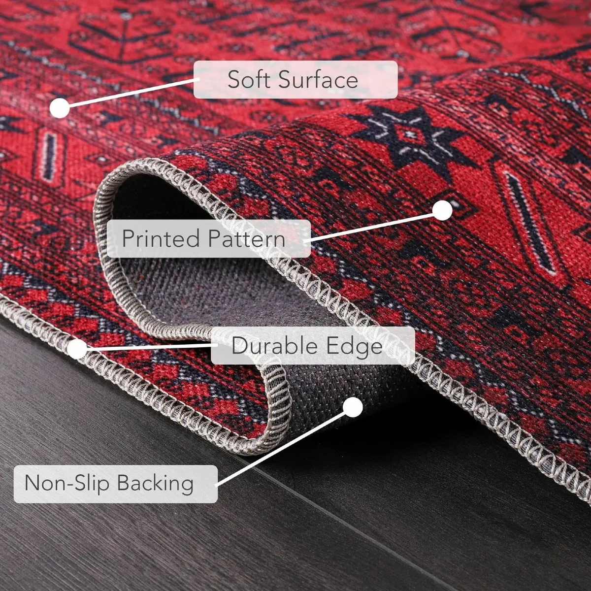 Rugs Living Room - Washable Rug Area Non-Slip Carp - Image 3