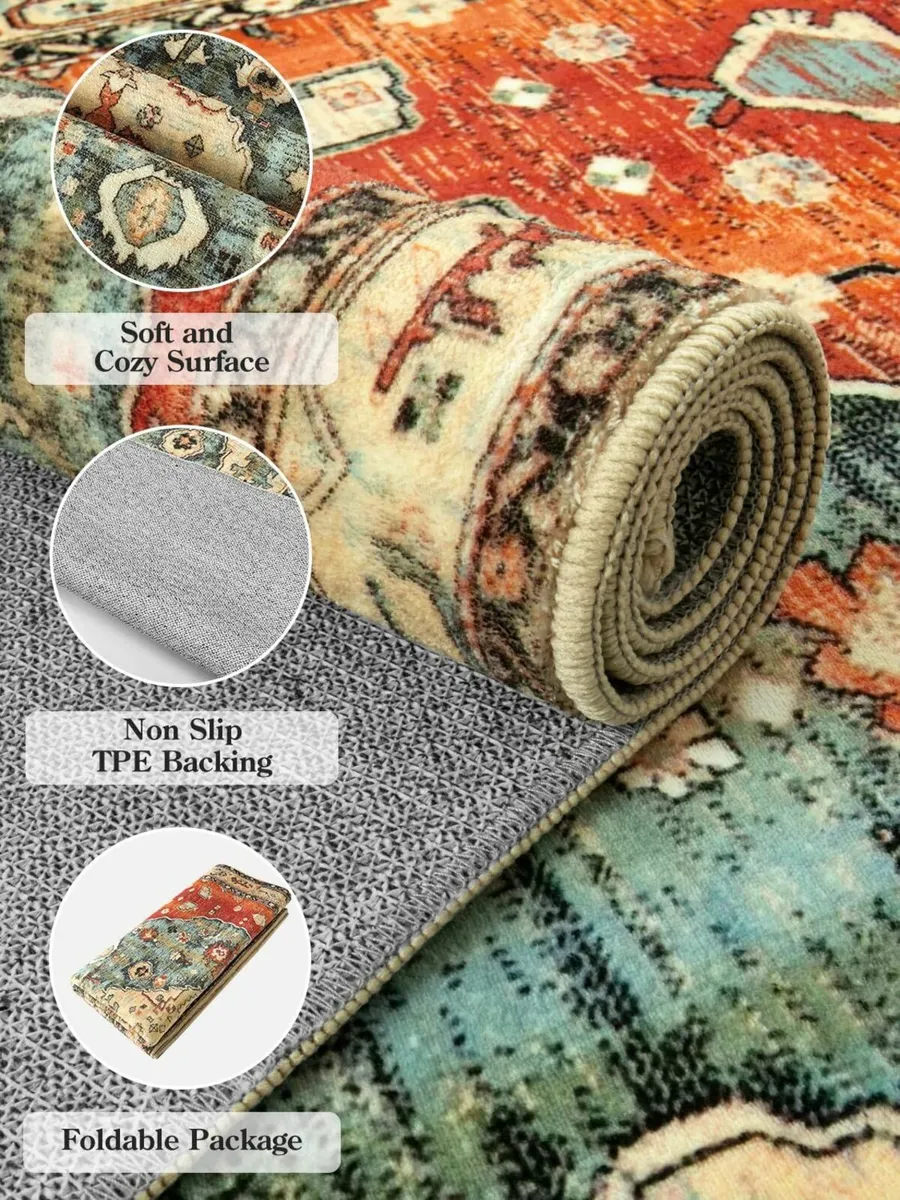 Round Rugs Non Slip Area for Bedroom & Living Room - Image 3