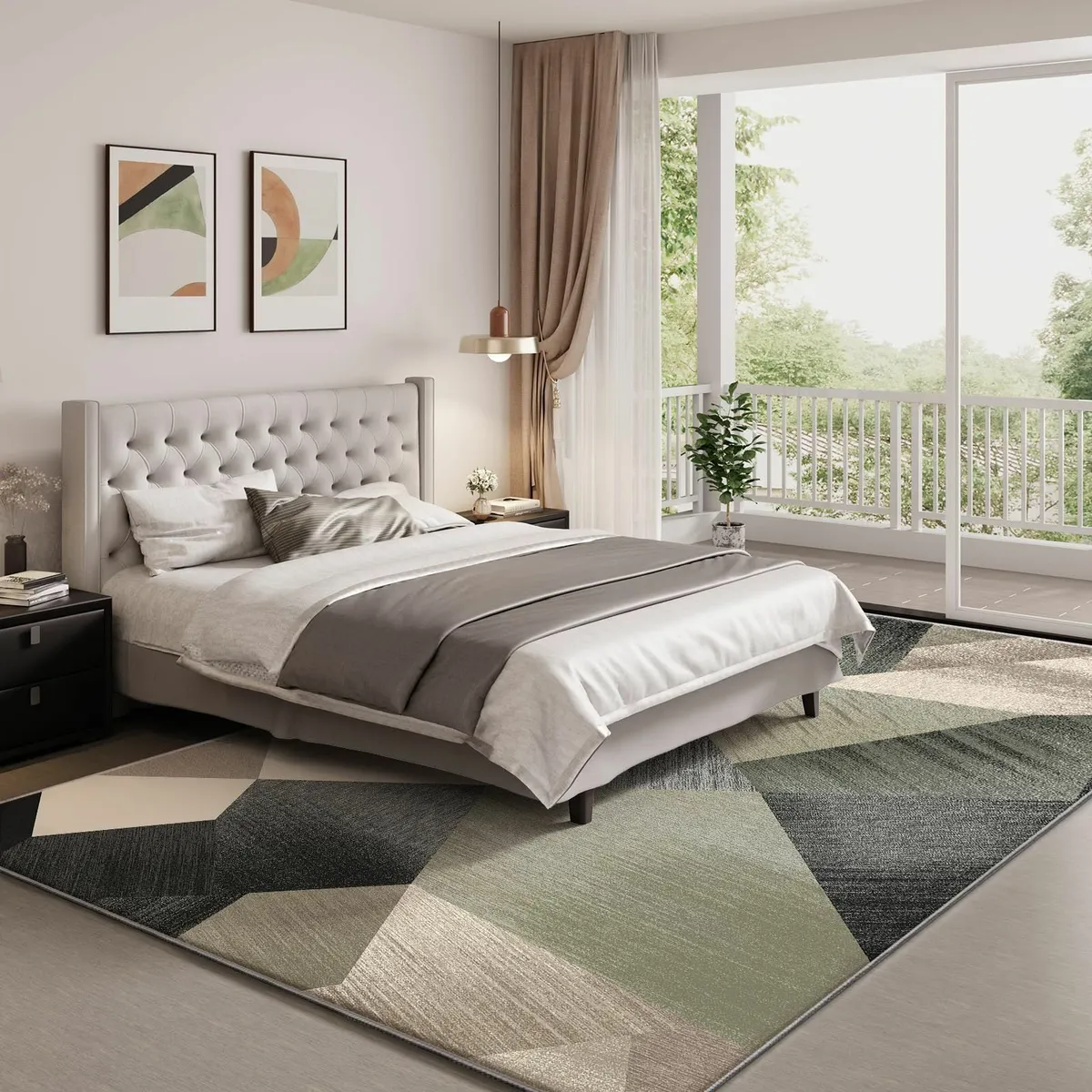 Washable Rug for Living Room- Fluffy Non-Slip Mode - Image 2