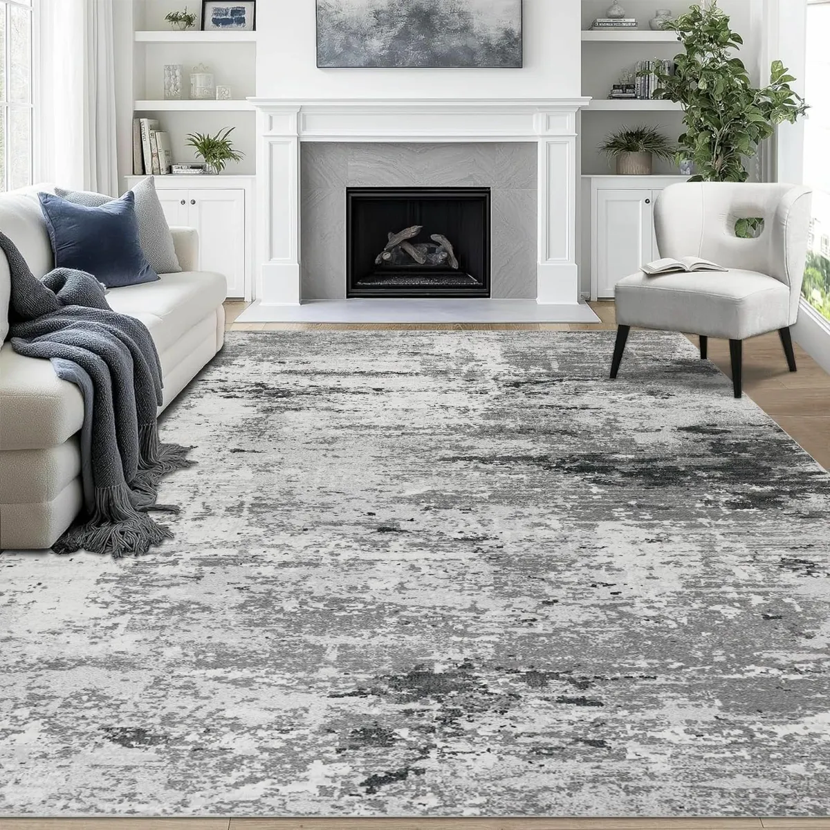Washable Rugs Living Room Large 160x230cm Ultra Th - Image 1