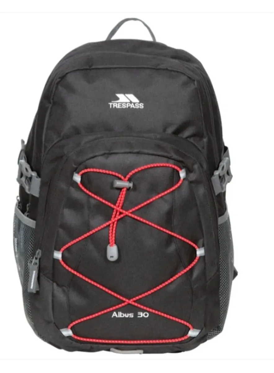 Albus 30 Litre Backpack in Black and Red - Image 2