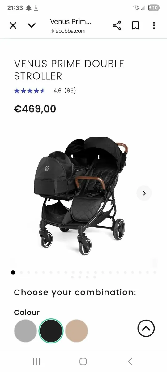 Twin Buggy Ickle Bubba Venus stroller - Image 1