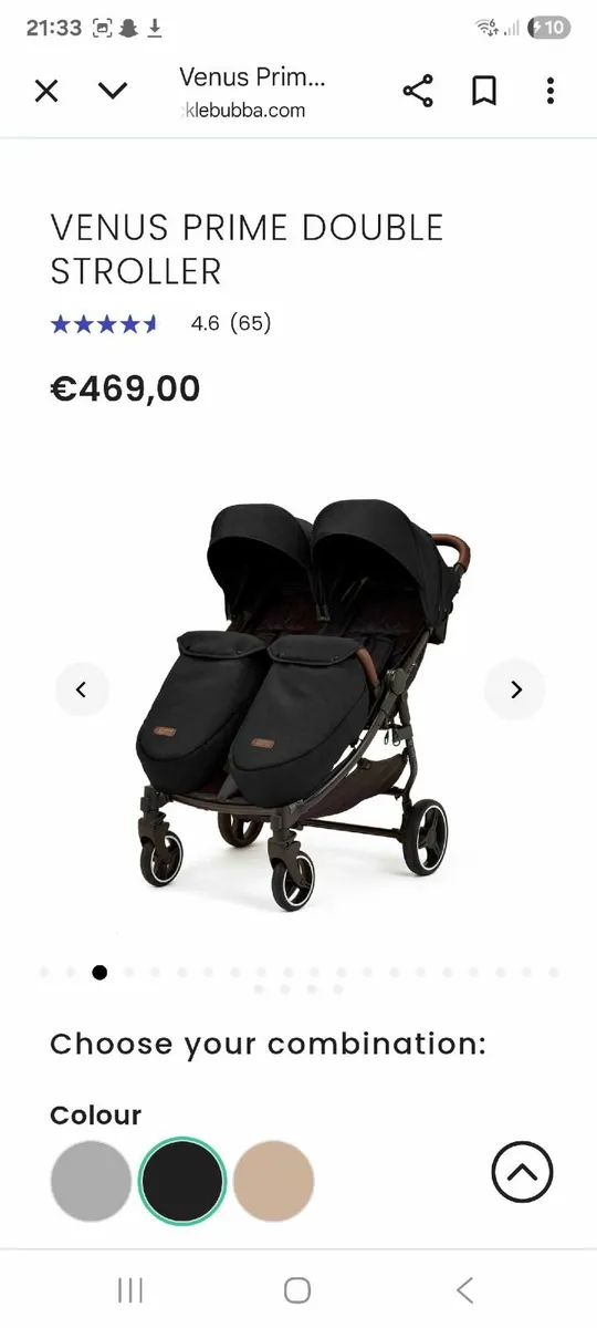 Twin Buggy Ickle Bubba Venus stroller - Image 2