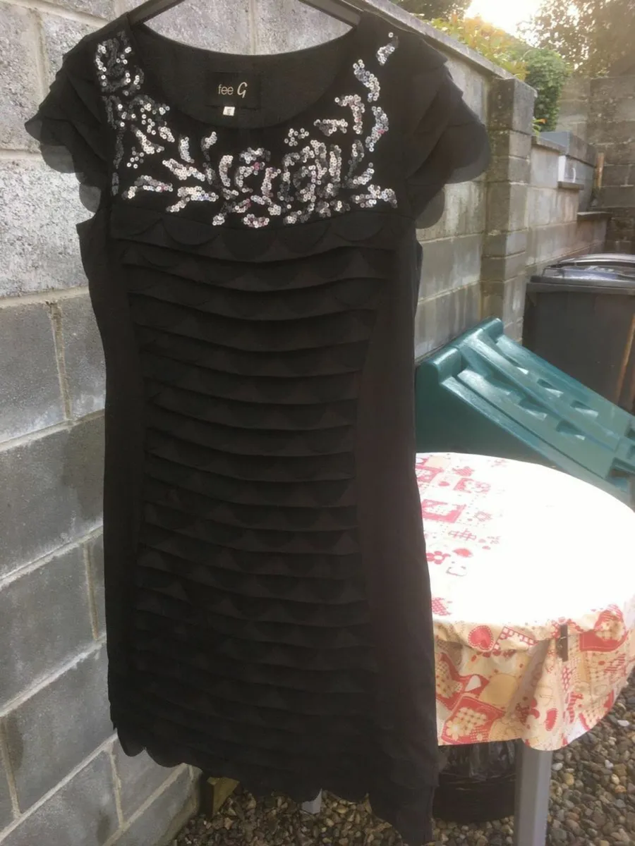 Designer Fee G Dress, Size 10, Black - Image 3