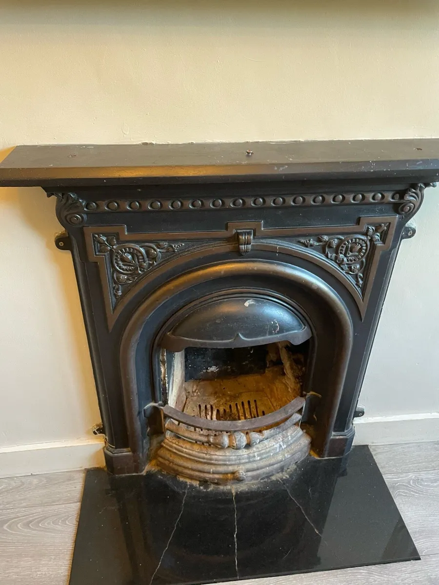 Cast iron fireplace