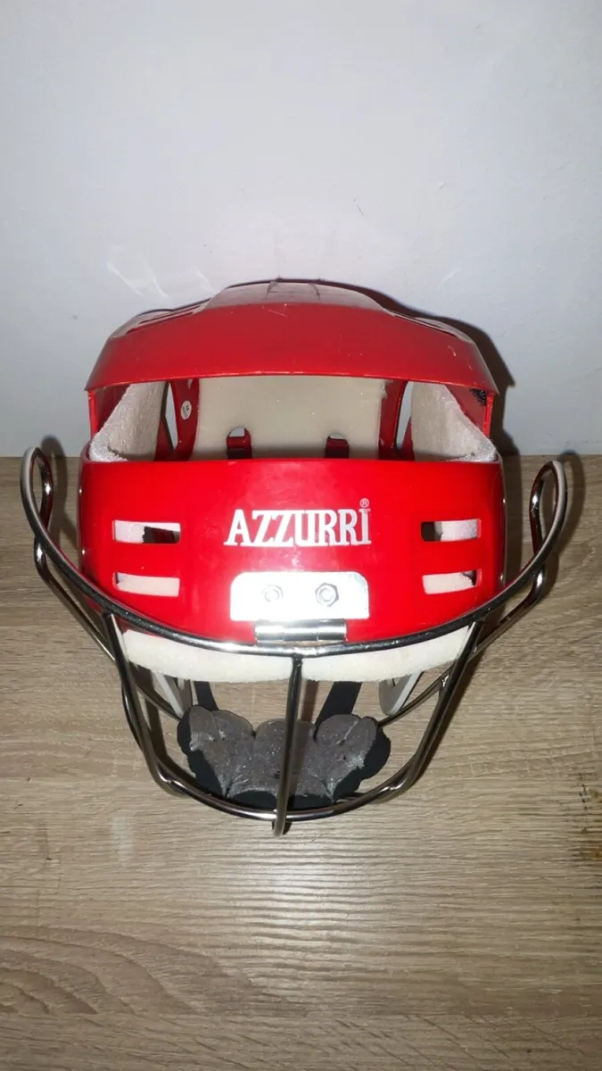 Oldstyle Red Azzurri Hurling Helmet - Image 1