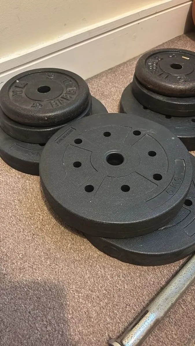 Workout Bench and weights - Image 2