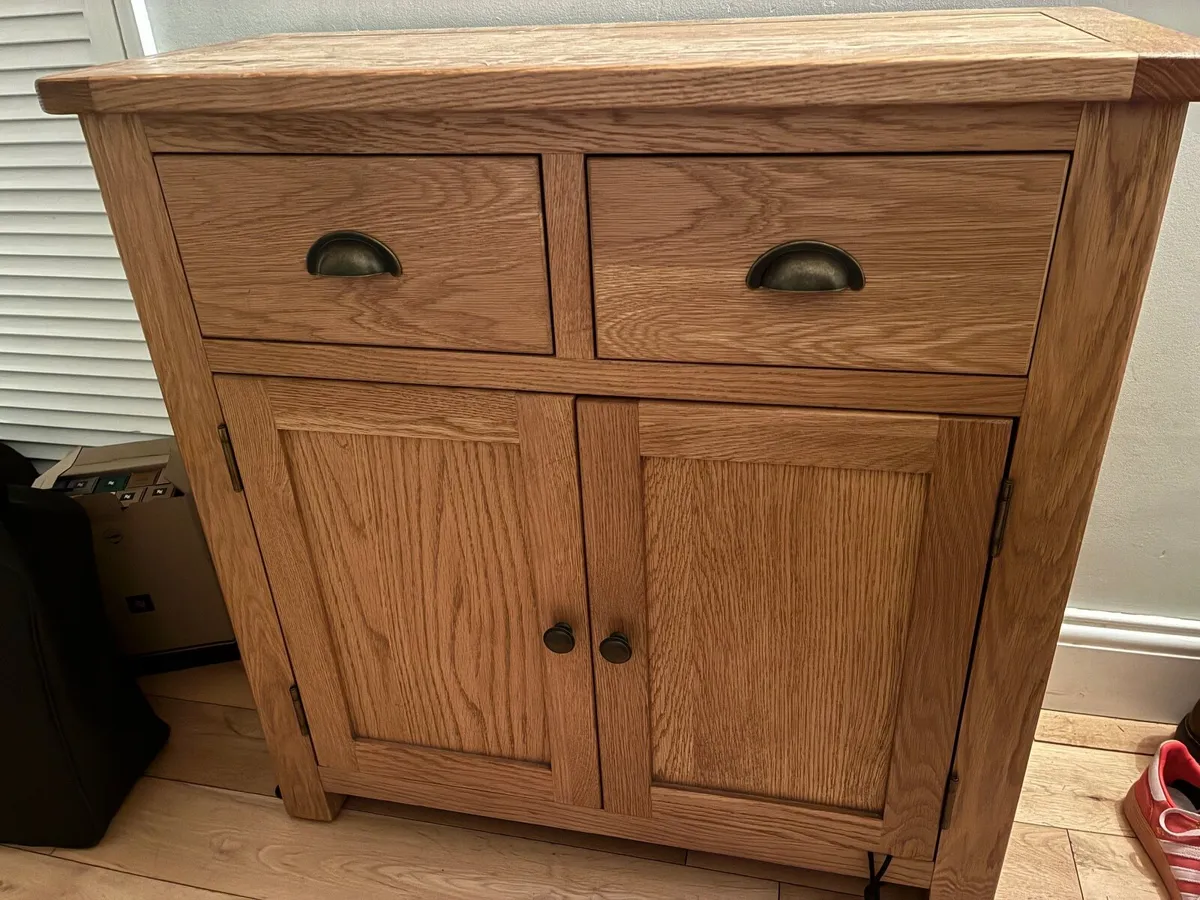 Oak Corner Unit and Side Board - Image 1