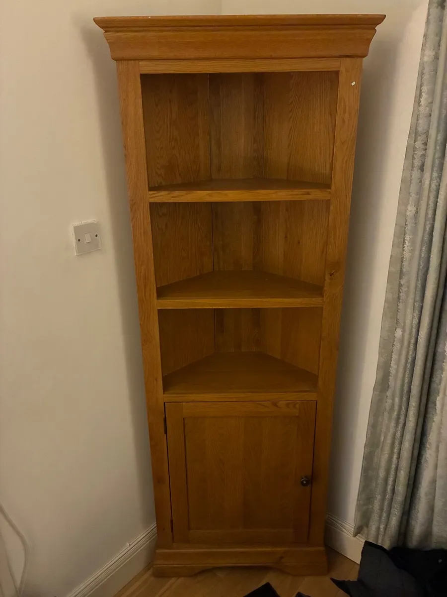 Oak Corner Unit and Side Board - Image 2