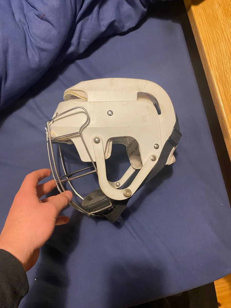 White cooper hurling helmet - Image 1