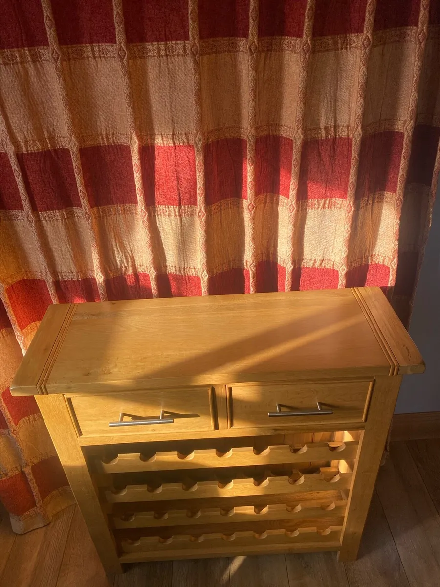 2 drawer wine stand - Image 1