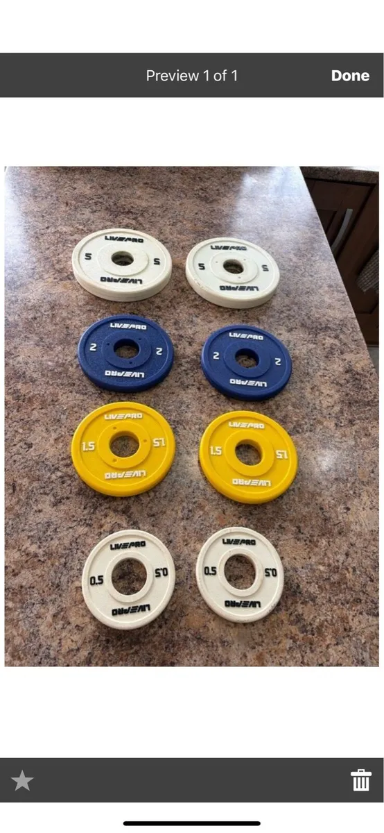 OLYMPIC INCREMENTAL FRACTIONAL GYM WEIGHT PLATES!!
