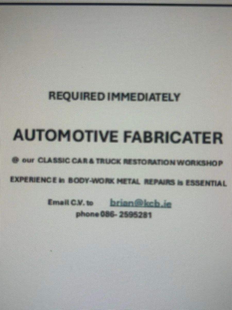 Auto motive fabricator