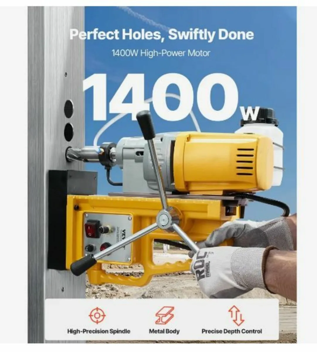 Magnetic Drill, 1400W - Image 3