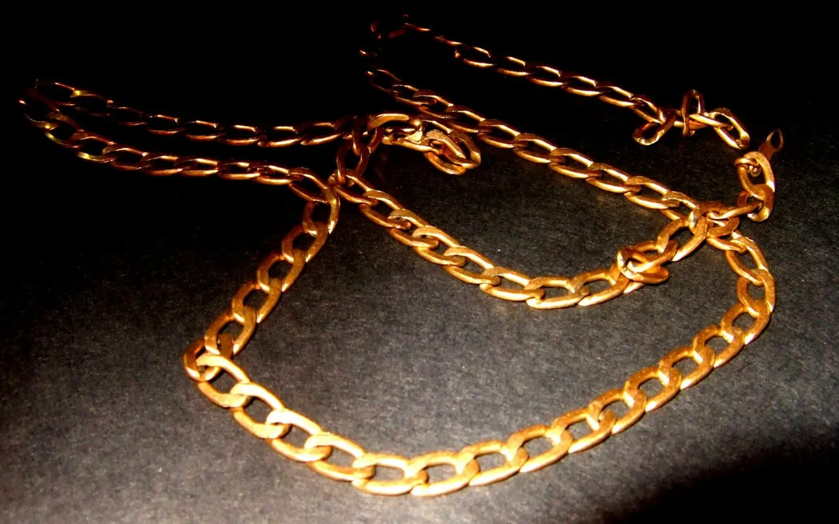 Vintage 9ct Gold 19" Unisex Neck Chain - Image 4
