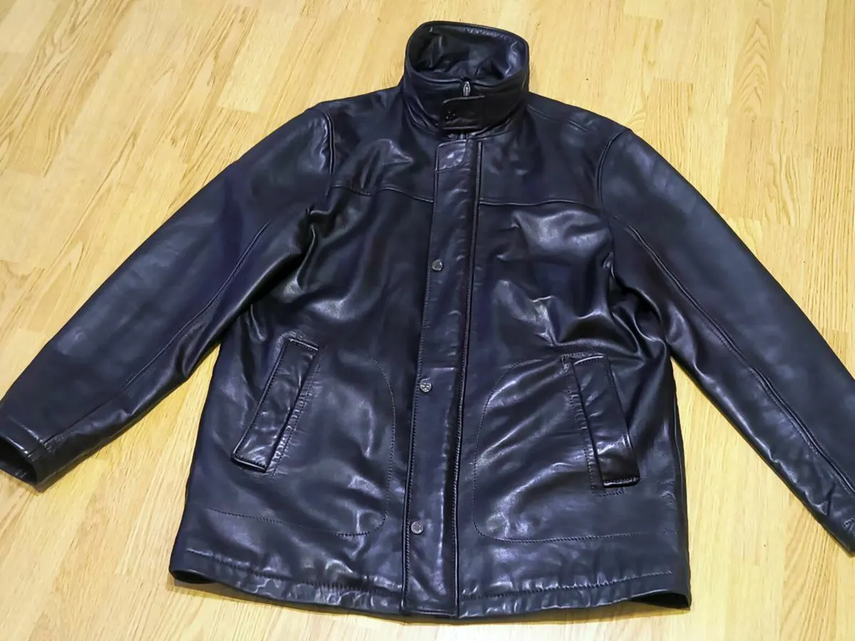 Black Soft Leather Jacket TRAPPER new - Image 1