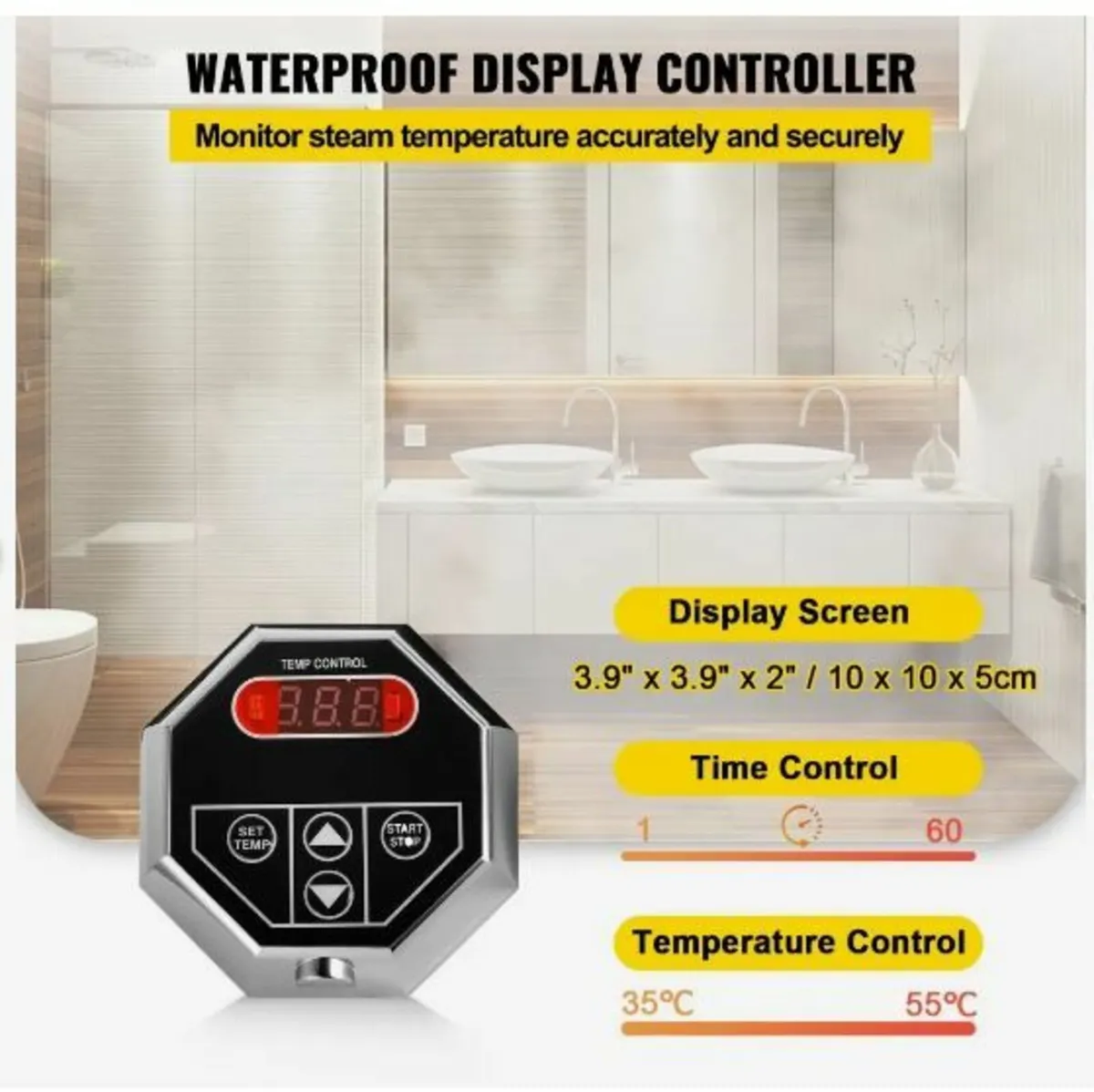 6KW Sauna Bath Steamer - Image 3