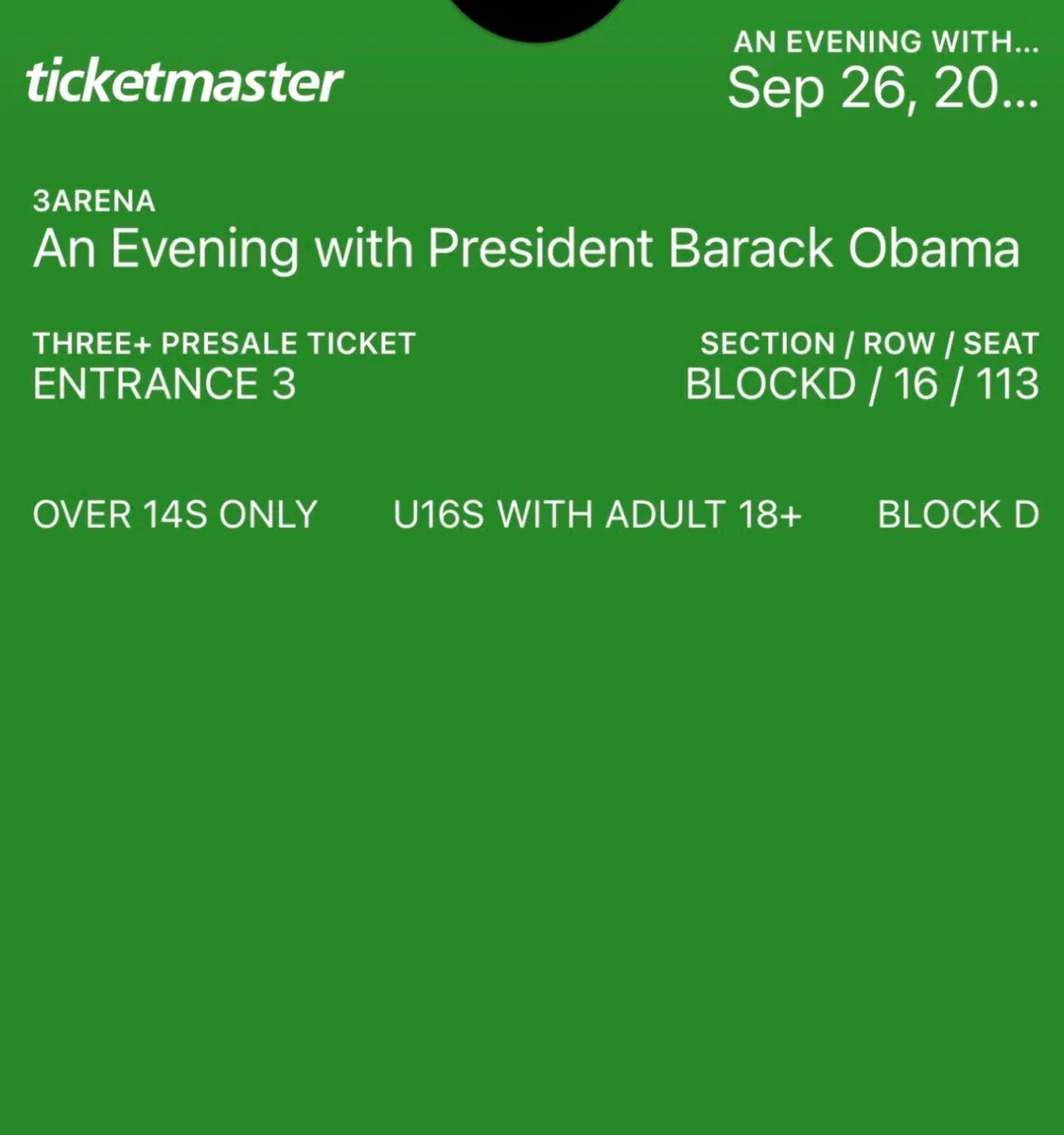 Barack Obama Ticket