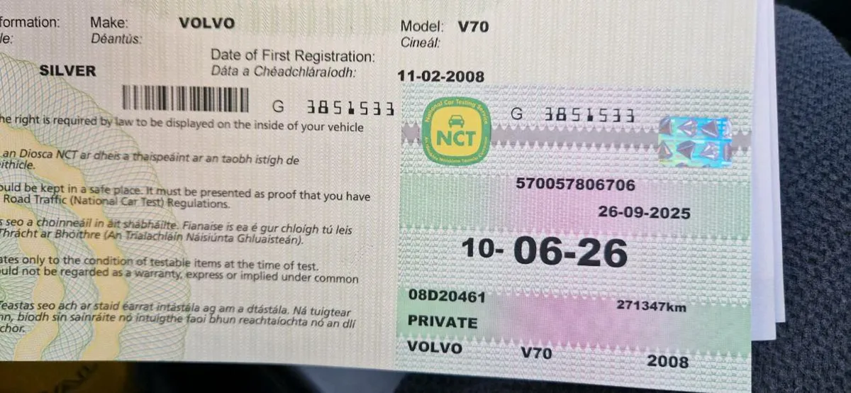 Fresh NCT - 2008 Volvo V70 Estate - Image 2
