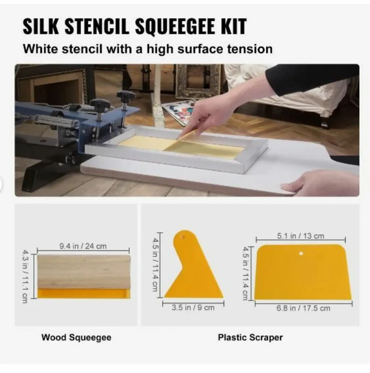 Screen Printing Kit, 3 Pieces Aluminum - Image 3